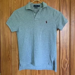 GRAY RALPH LAUREN POLO SHIRT